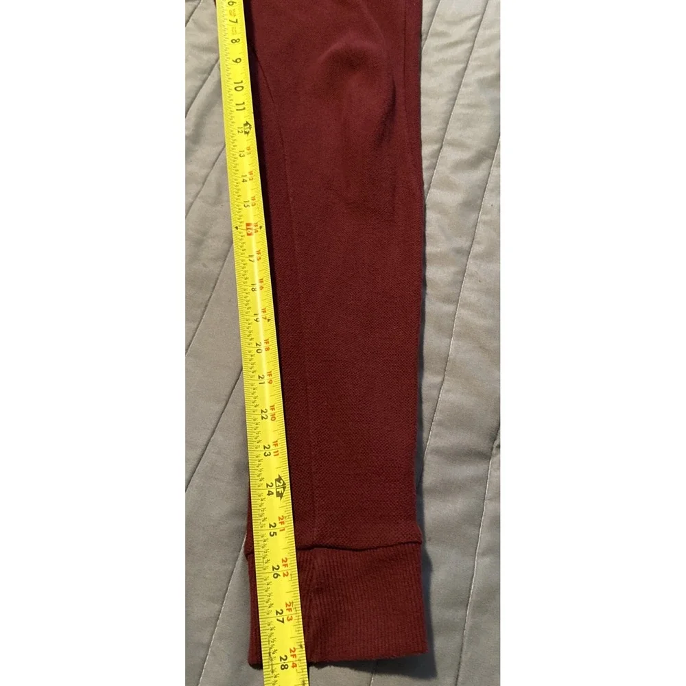 Polo Ralph Lauren Mens Jogger Sweatpants M Burgundy Zip Pocket Fleece